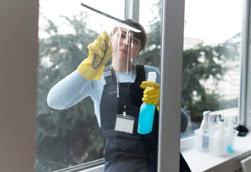 Nettoyage de vitres intérieures et extérieures à D'Huison-Longueville